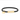 ゴールドトーンの刻印バーと丸いゴールドトーンのディスクチャームが付いた黒い編み込みブレスレット